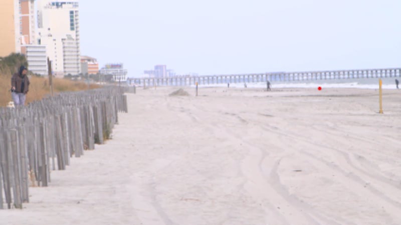City Crews sweep Myrtle Beach ahead of severe weather