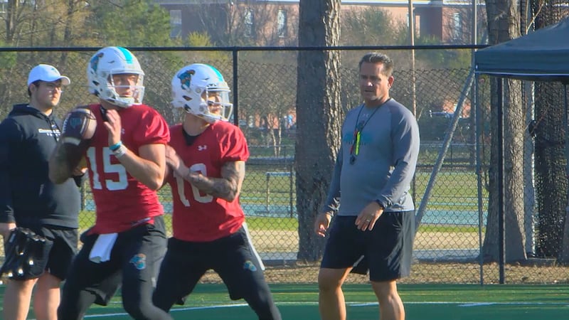 Ethan Vasko (15) and Noah Kim (10) prepare for the 2024 season under Head Coach Tim Beck