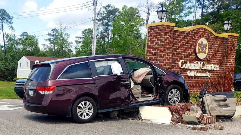 A WMBF News viewer sent this photo of Wednesday's crash in the Longs area that sent six people...