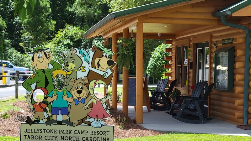 Yogi Bear and family are seen at the Jellystone Park Camp-Resort in Tabor City.