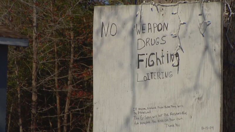 A sign outside of a nightclub in the Longs area formerly known as the G-Spot where there was a...