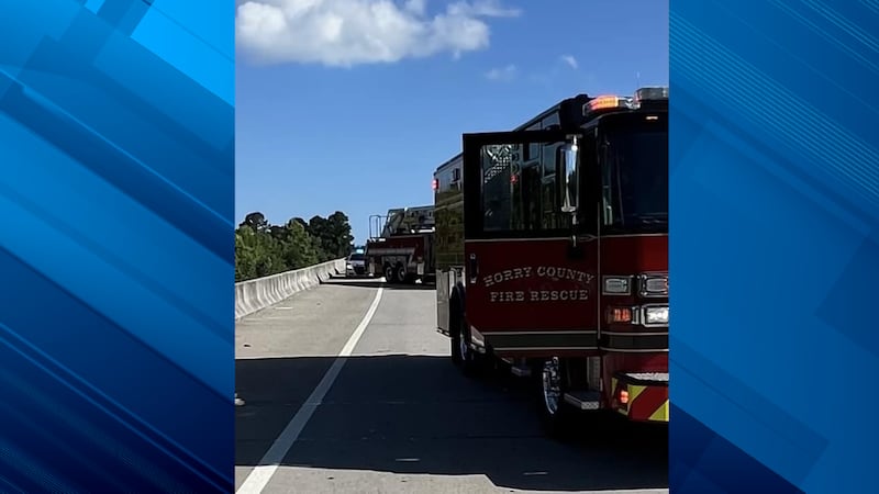 One person was hurt after a crash in Horry County on Thursday.