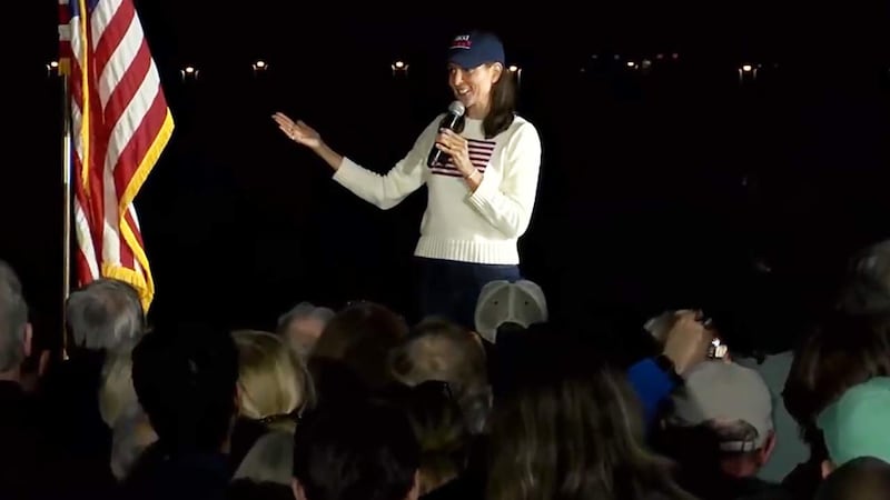 One of her final pitches to voters was to get out and vote for her in the Republican primary.