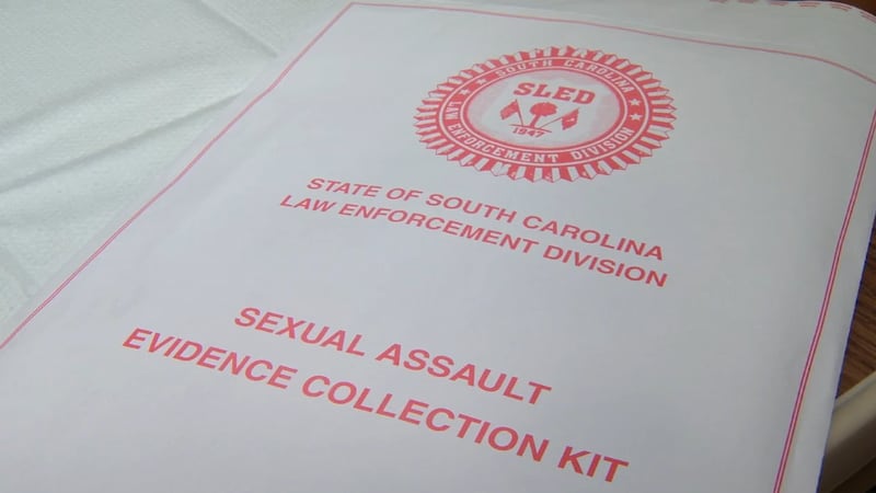 Sexual assault evidence collection kit, or rape kit, from the SC Law Enforcement Division (SLED)