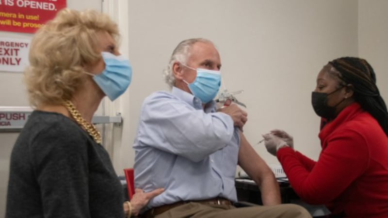 Governor Henry McMaster and the First Lady of South Carolina, Peggy McMaster, recieved...