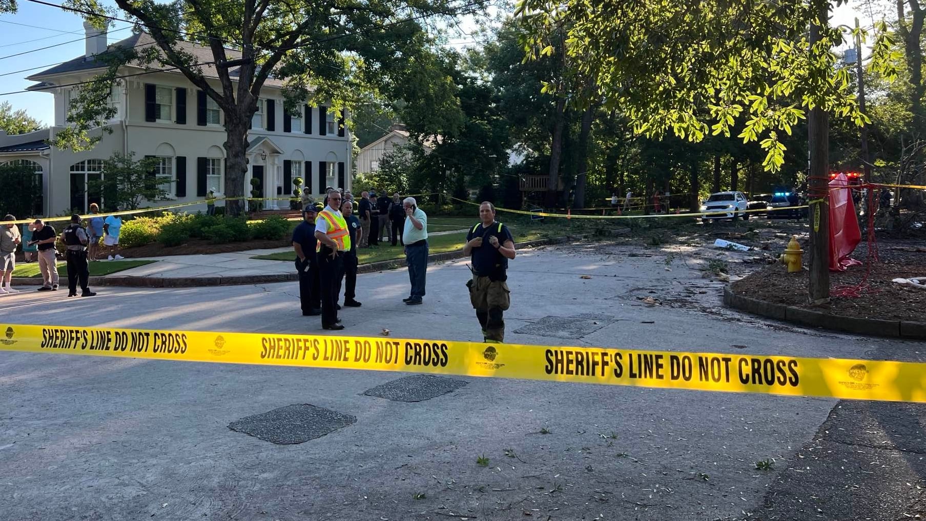 Plane crash near Daniel Field in Augusta on May 2, 2024.