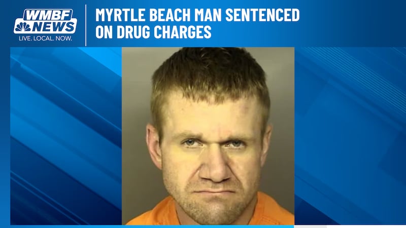 A Myrtle Beach man is heading to prison after admitting to drug crimes and having a stolen...