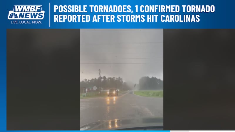 The National Weather Service is reporting damage across portions of South and North Carolina...