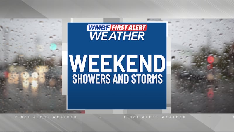 Make sure you have a backup plans for any outdoor activities this weekend.