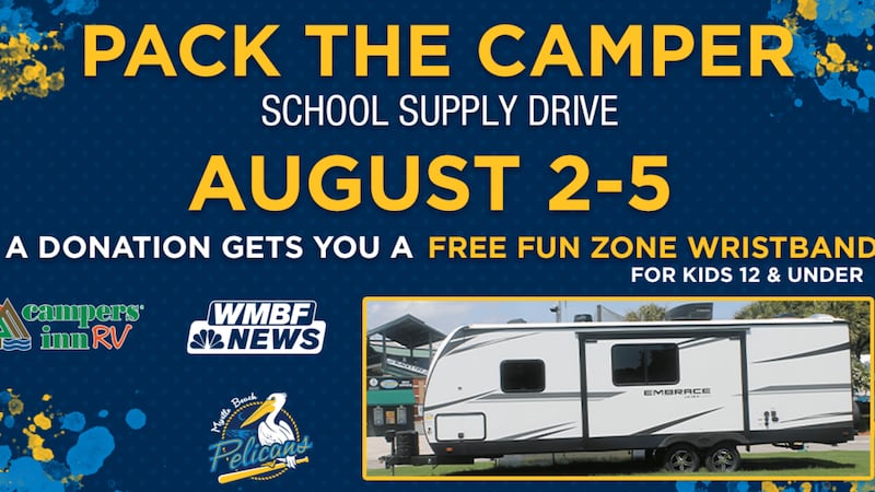 Pack the Camper school supply drive
