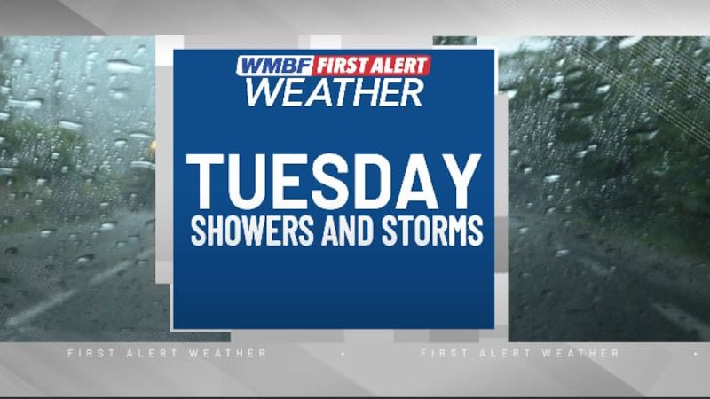 Active weather returns again for Tuesday.