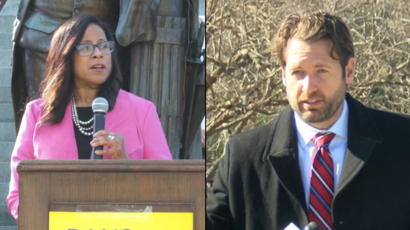 State Sen. Mia McLeod, left, and former Congressman Joe Cunningham are largely viewed as the...