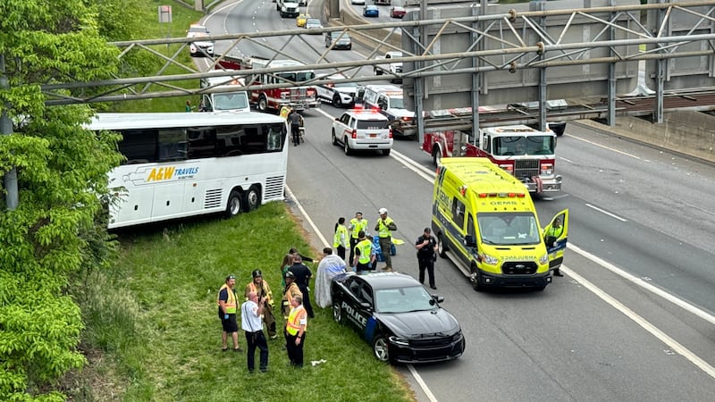 Gaston County I-85 charter bus crash