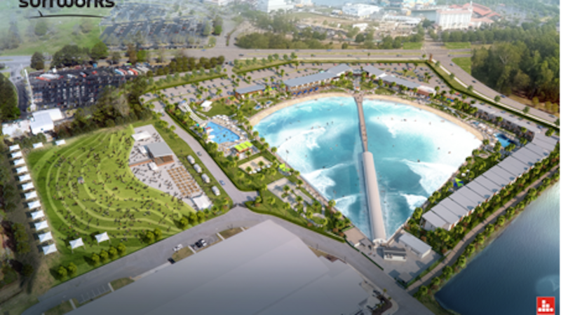 This is a rendering of what SurfWorks will look like when it is completed